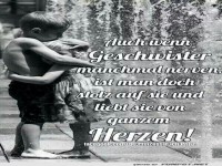 Auch wenn Geschwister manchmal nerven