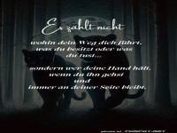 Motivationsspruch über Begleitung im Leben