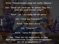 Dialog �ber verschwundene Snacks