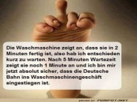 Wartezeiten bei der Waschmaschine