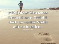 Selbstreflexion und Geduld am Strand