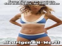 Witziger Spruch �ber BH-Gr��e