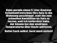 Frostschutz-Helden im Wohnzimmer