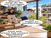 Neugieriger Nachbar entdeckt seltene Vogelart