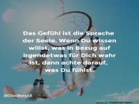 Gefuehl ist die Sprache der Liebe