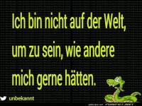 Bin nicht auf der Welt