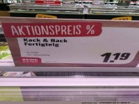 Aktionspreis bei REWE