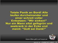 Totale Panik an Bord! Alle laufen durcheinander und einer...