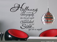 Hoffnung ist nicht die Ueberzeugung
