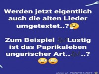 Alter Lieder umtexten