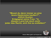 Musst du denn immer so eine teure Hautcreme kaufen?