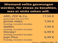 Kosten f�rs Fernsehen