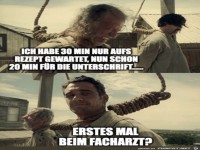 Das erste mal beim Facharzt