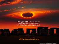 Felsiges Auge des Himmels berwacht Stonehenge