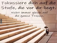 Ein Schritt nach dem anderen