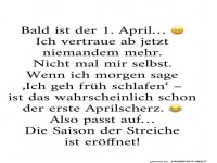 Vertrauen am 1. April: Unm�glich!