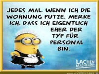 Wenn ich die Wohnung putze