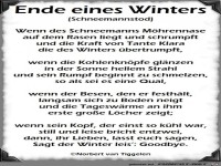 Ende eines Winters 2018