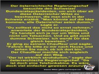 Der sterreichische Regierungschef besuchte den Schweizer...