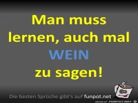 Wein sagen