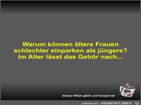 Warum k�nnen �ltere Frauen schlechter einparken als j�ngere?
