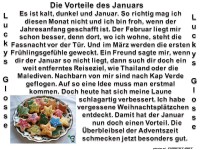 Die Vorteile des Januars
