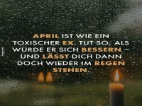 April ist wie ein toxischer Ex