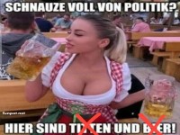 Oktoberfest-Stimmung mit Bier und Spaß