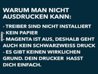 Drucker-Frust auf hchstem Niveau!