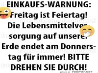 Apokalypse am Donnerstag? Kaufrausch voraus!