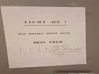 Licht aus oder Kampfansage!