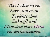 das leben ist zu kurz
