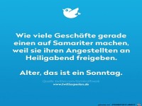 Geschfte und Heiligabend