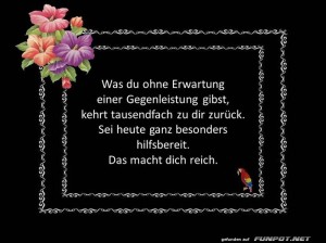 Was-du-ohne-Erwartung-gibst.jpg auf www.funpot.net