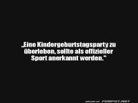 Kindergeburtstag als offizieller Sport