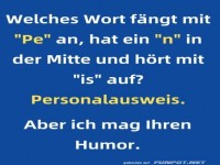 Witz �ber das Wort 