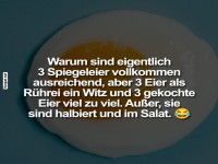 Das Mysterium der Eierportionen