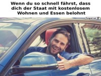 Schnelles Fahren und seine Belohnungen