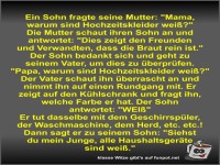Ein Sohn fragte seine Mutter