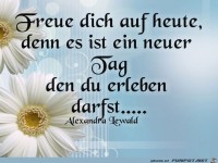Freue dich auf heute