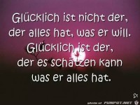 Glcklich ist nichr der, der...
