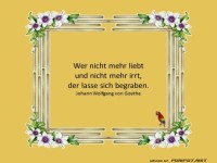 Wer nicht mehr liebt