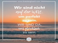 Wir sind nicht auf der Welt, um perfekt zu sein