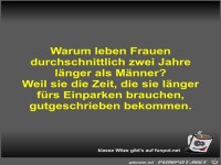 Warum leben Frauen durchschnittlich zwei Jahre l�nger als...