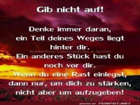 Gib nicht auf