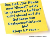 Die H�nde zum Himmel