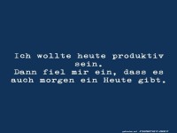 Humorvoller Spruch ber Prokrastination