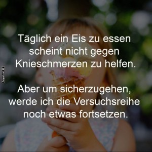 fun-Bild: Eisessen gegen Knieschmerzen?
