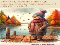 Herbstliche Pause mit Stil