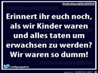 Weist Du noch damals